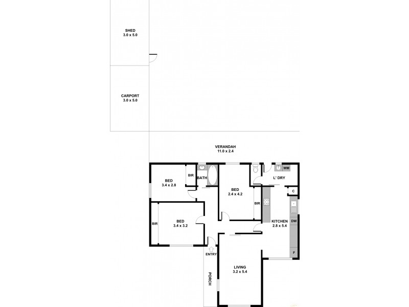 17 Dorothy Street, Brahma Lodge SA 5109 Floorplan