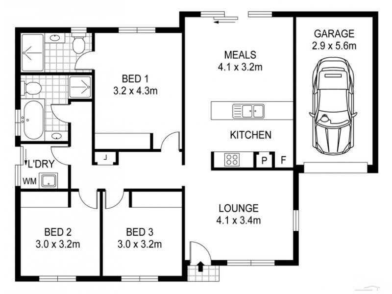 6/27 Donegal Street, Salisbury Downs SA 5108 Floorplan