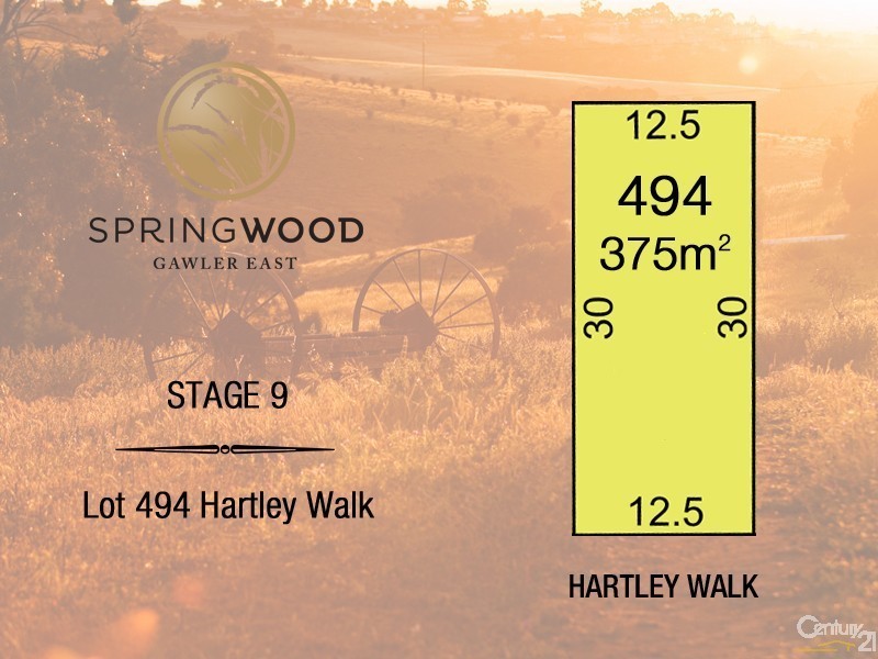 Lot 494 Hartley Walk, Gawler East SA 5118