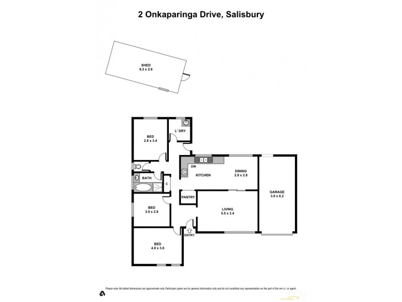 2 Onkaparinga Drive, Salisbury SA 5108 Floorplan
