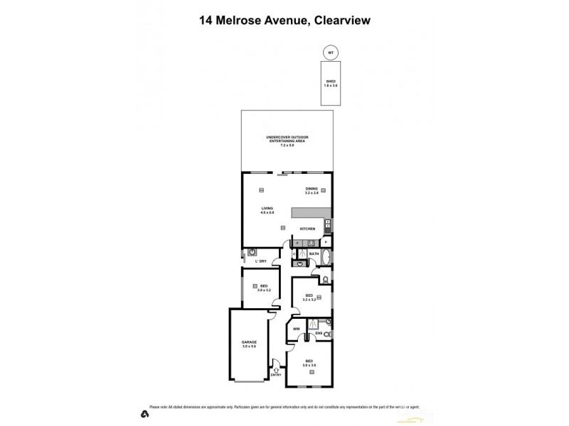 14 Melrose Avenue, Clearview SA 5085 Floorplan