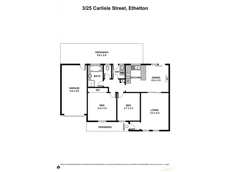3/25 Carlisle Street, Ethelton SA 5015 Floorplan