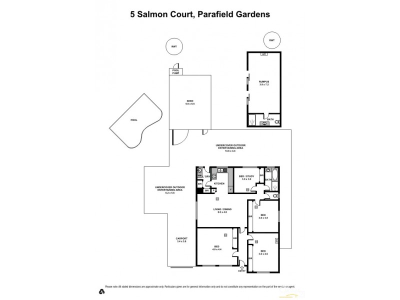 5 Salmon Court, Parafield Gardens SA 5107 Floorplan