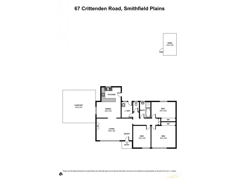 67 Crittenden Road, Smithfield Plains SA 5114 Floorplan