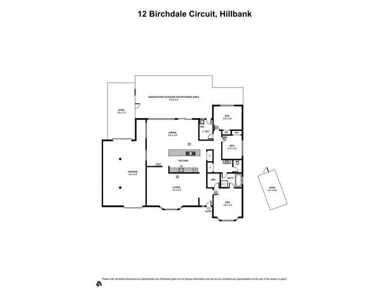 12 Birchdale Circuit, Hillbank SA 5112 Floorplan