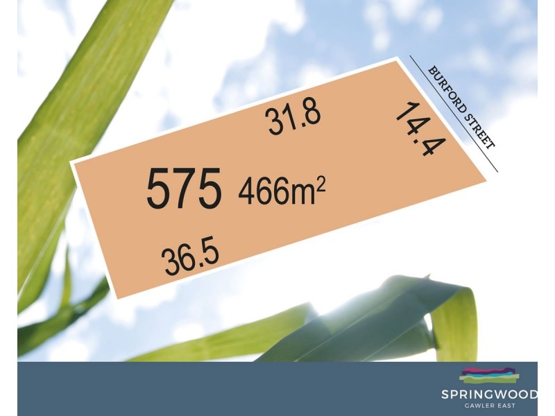 Lot 575 Burford Street, Gawler East SA 5118