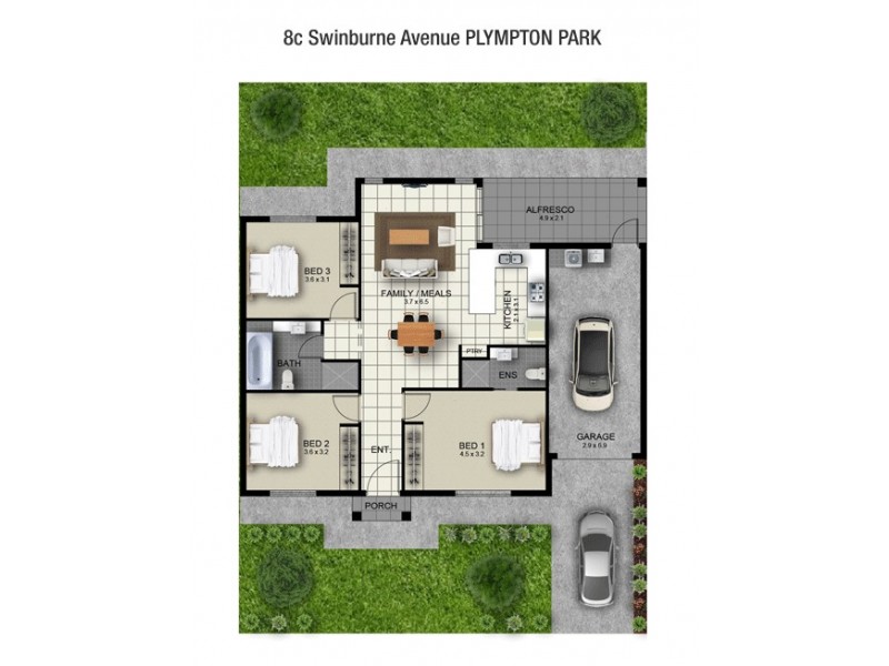 8c Swinburne Avenue, Plympton Park SA 5038 Floorplan