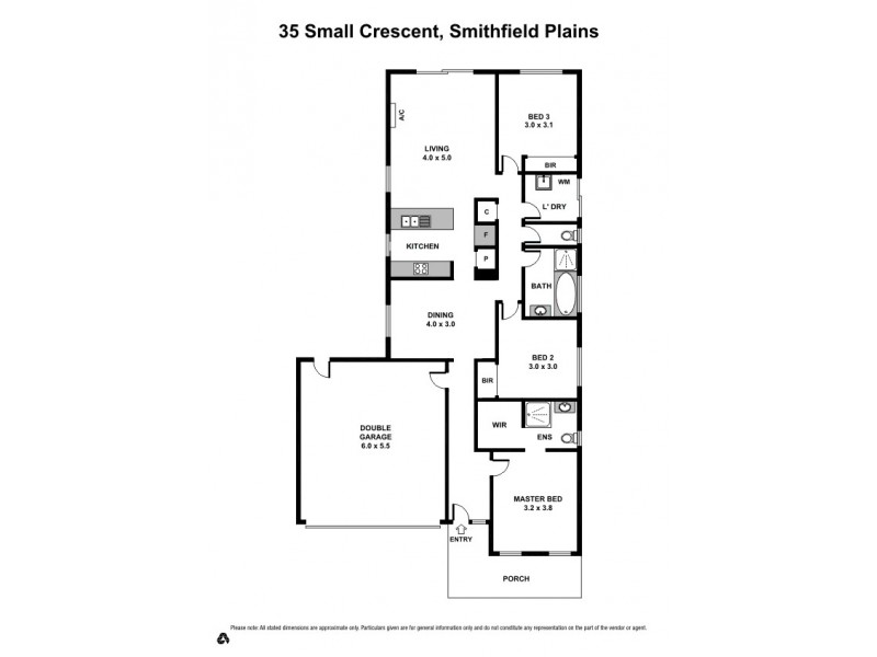 35 Small Crescent, Smithfield Plains SA 5114 Floorplan