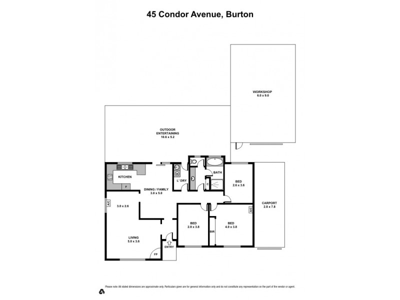 45 Condor Avenue, Burton SA 5110 Floorplan