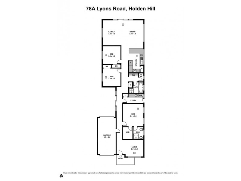 78A Lyons Road, Holden Hill SA 5088 Floorplan