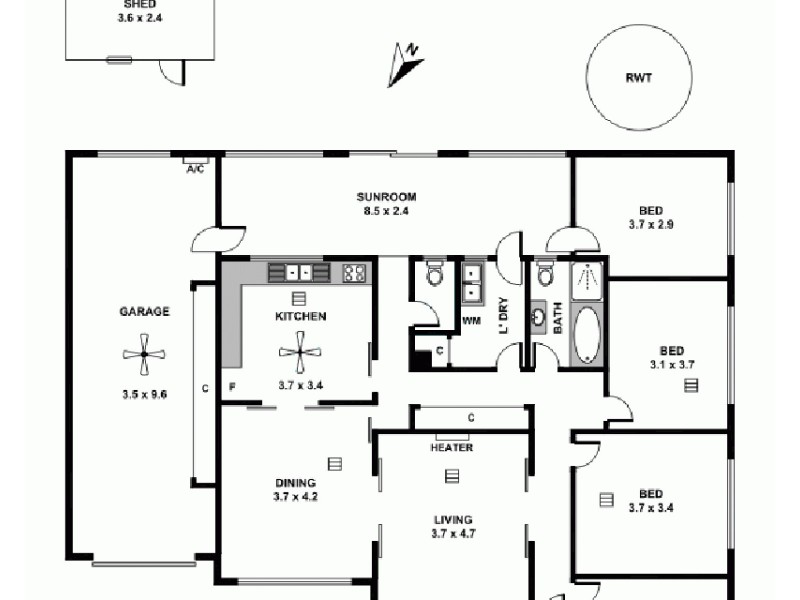 54 Willison Road, Elizabeth South SA 5112 Floorplan