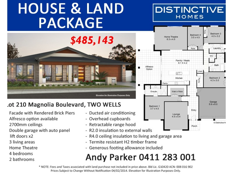 Lot 210 Magnolia Boulevard, Two Wells SA 5501