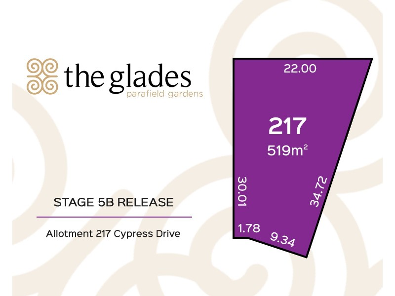 Lot 217 Cypress Drive, Parafield Gardens SA 5107