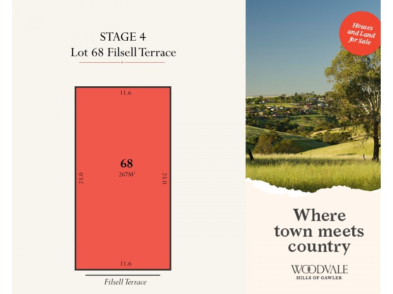 Lot 68 Filsell Terrace, Gawler South SA 5118