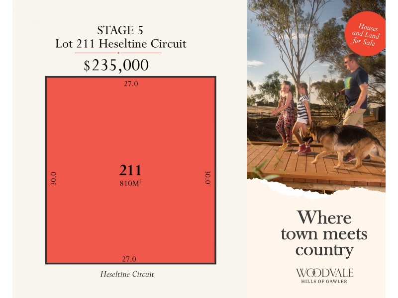 Lot 211 Heseltine Circuit, Gawler South SA 5118