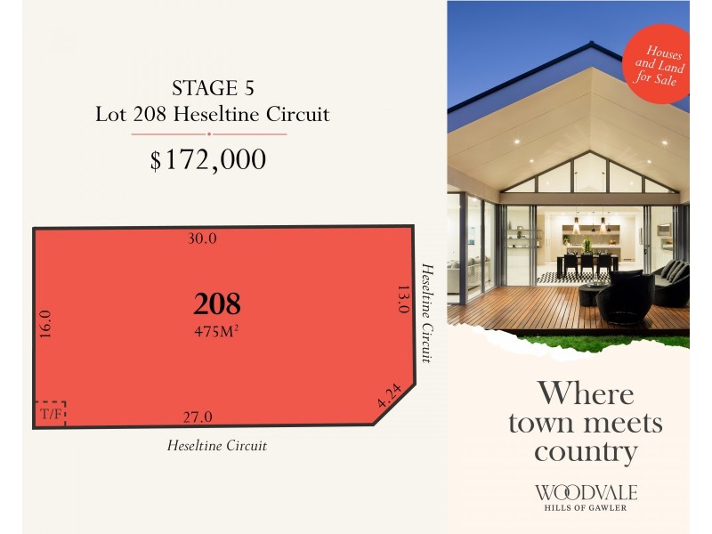 Lot 208 Heseltine Circuit, Gawler South SA 5118
