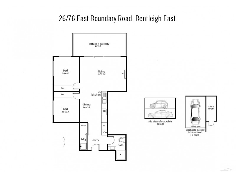 26/76 East Boundary Road, Bentleigh East VIC 3165 Floorplan