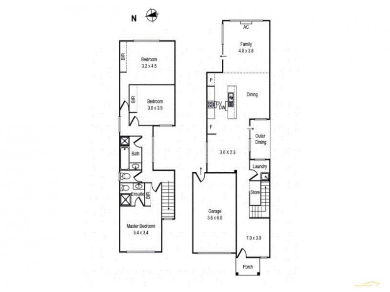 4B Rowson Grove, Clarinda VIC 3169 Floorplan
