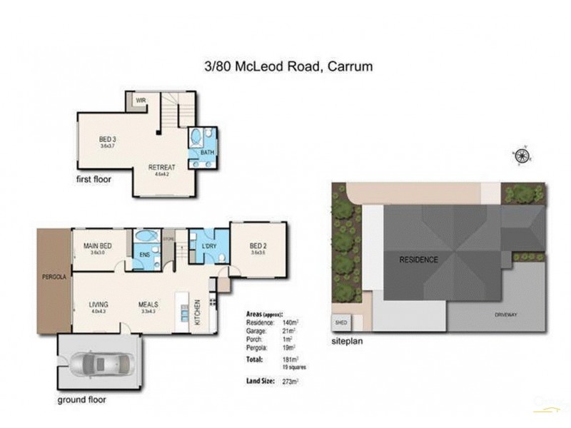 3/80 McLeod Road, Carrum VIC 3197 Floorplan