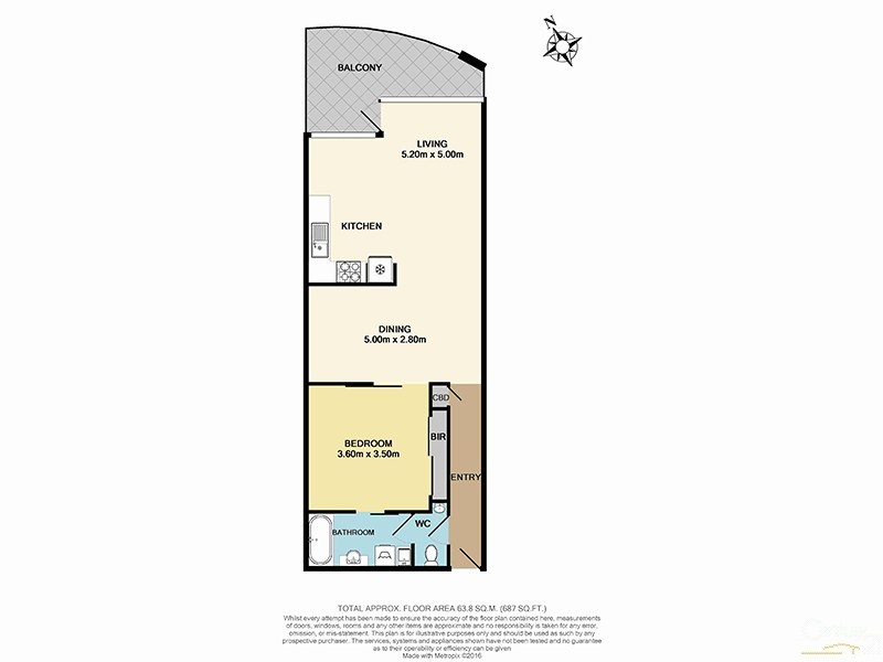 107/3-7a Alma Road, St Kilda VIC 3182 Floorplan