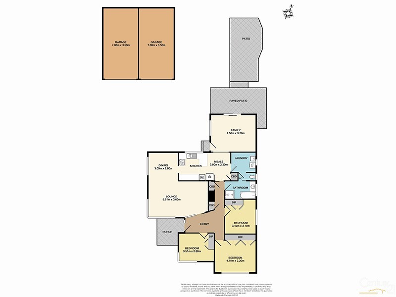 7 Medoro Grove, Mulgrave VIC 3170 Floorplan
