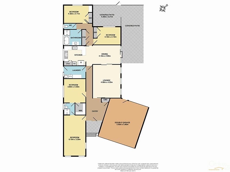 4 Snowy Court, Clayton South VIC 3169 Floorplan