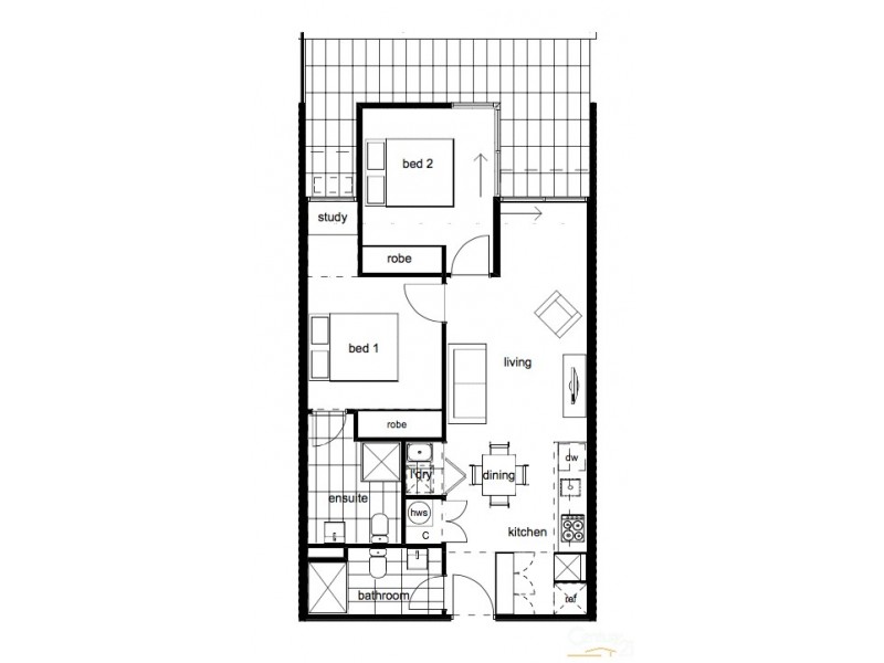 326/660 Blackburn Road, Notting Hill VIC 3168 Floorplan