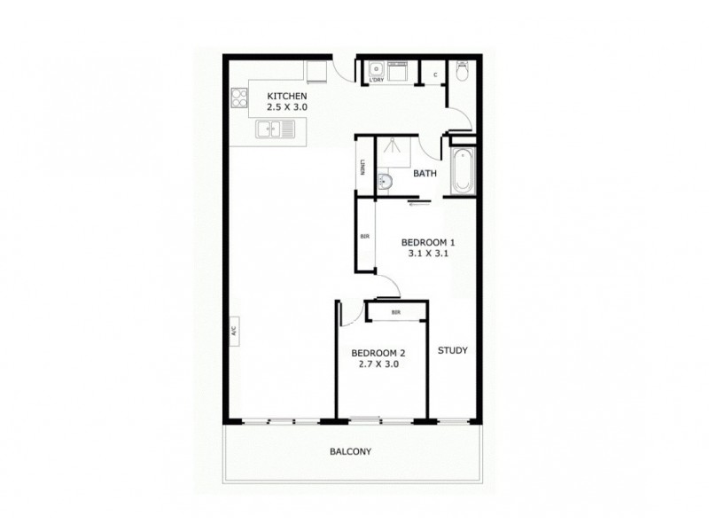 25/213 Normanby Road, Notting Hill VIC 3168 Floorplan