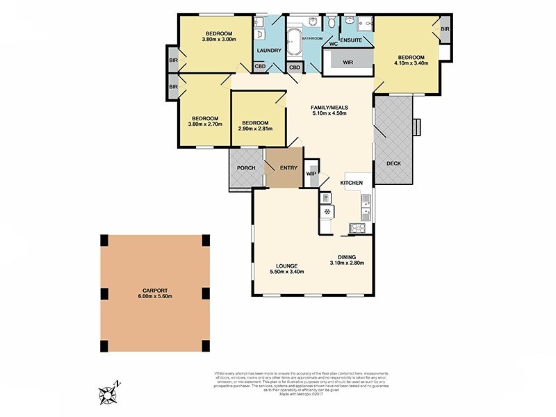 4 Yongala Court, Clayton South VIC 3169 Floorplan
