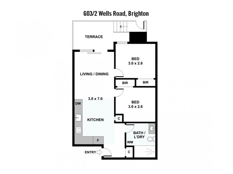 G3/2  Well Street, Brighton VIC 3186 Floorplan