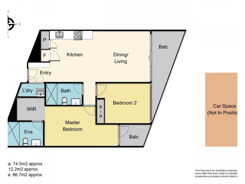409/52 O’Sullivan Rd, Glen Waverley VIC 3150 Floorplan