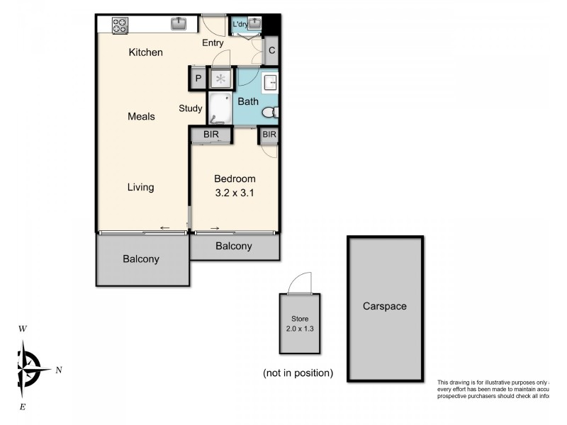 211/317 New Street, Brighton VIC 3186 Floorplan