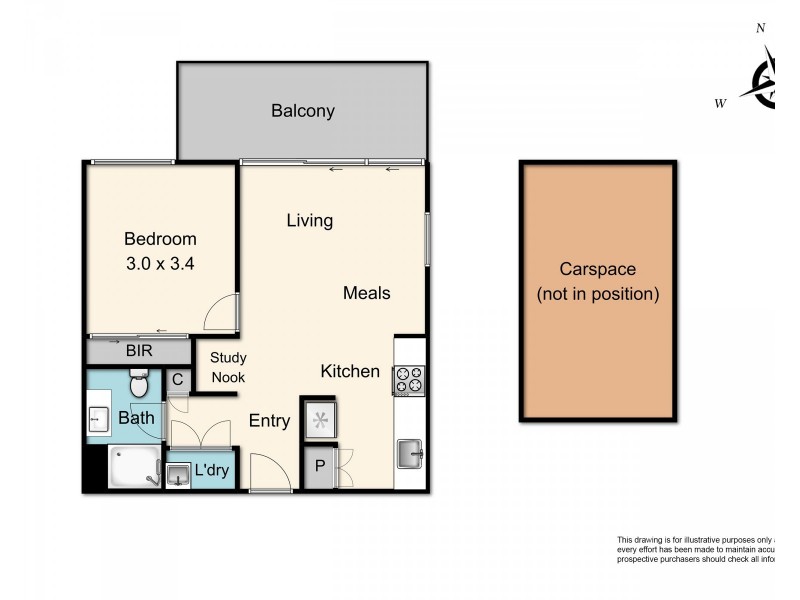 207/16 Lomandra Drive, Clayton South VIC 3169 Floorplan