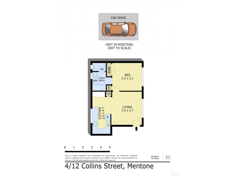 4/12 Collins St, Mentone VIC 3194 Floorplan
