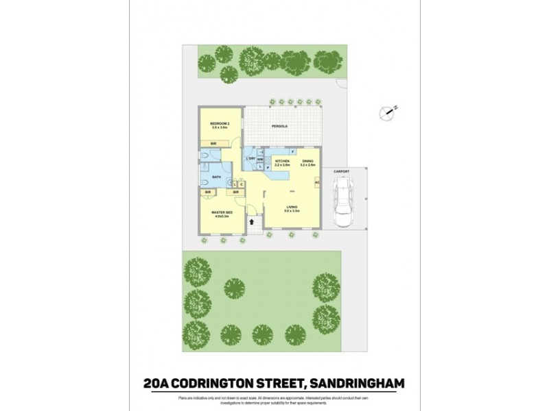 20a Codrington St, Sandringham VIC 3191 Floorplan