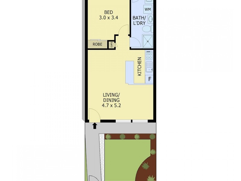2/18 Reservoir Road, Frankston VIC 3199 Floorplan