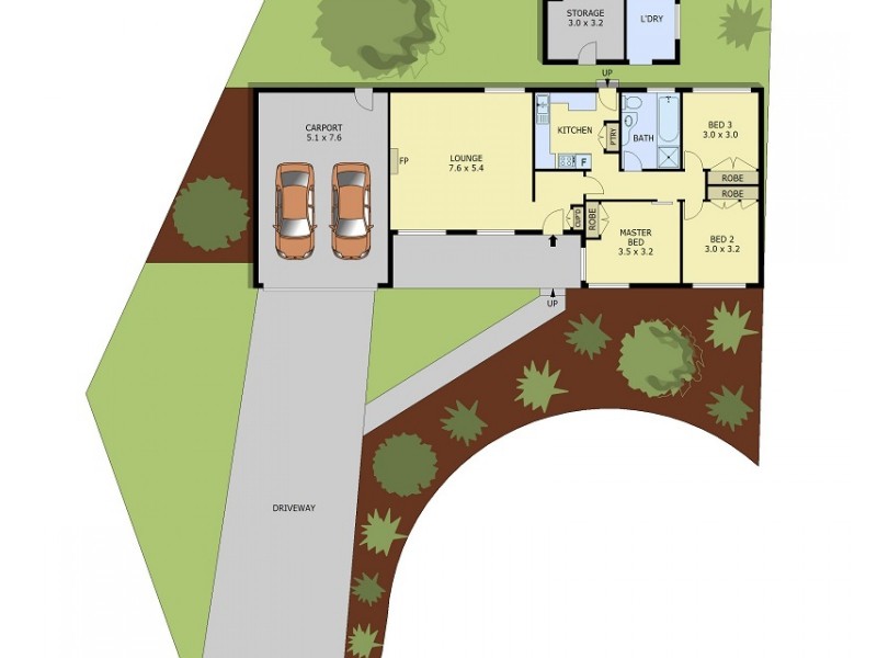 8  Rodney Court, Frankston VIC 3199 Floorplan