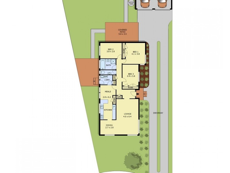 6  Kandy Court, Frankston VIC 3199 Floorplan