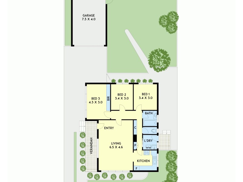 12 Lehmann Crescent, Frankston North VIC 3200 Floorplan