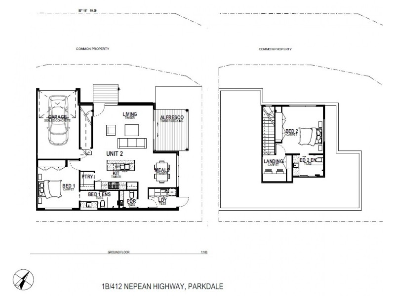 1b/412 Nepean Highway, Parkdale VIC 3195 Floorplan