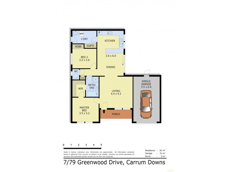 7/79 Greenwood Drive, Carrum Downs VIC 3201 Floorplan