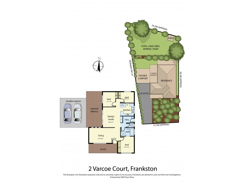 2 Varcoe Court, Frankston VIC 3199 Floorplan