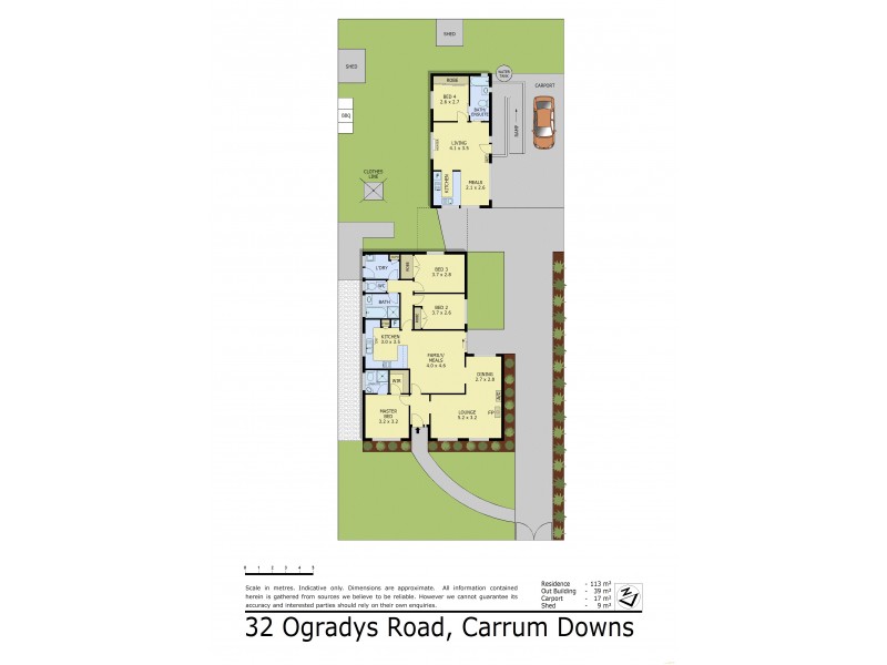32 O’Gradys Road, Carrum Downs VIC 3201 Floorplan