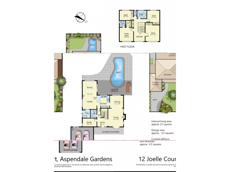 12 Joelle Court, Aspendale Gardens VIC 3195 Floorplan
