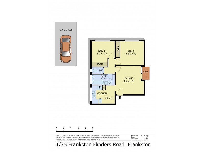 1/75 Frankston Flinders Road, Frankston VIC 3199 Floorplan