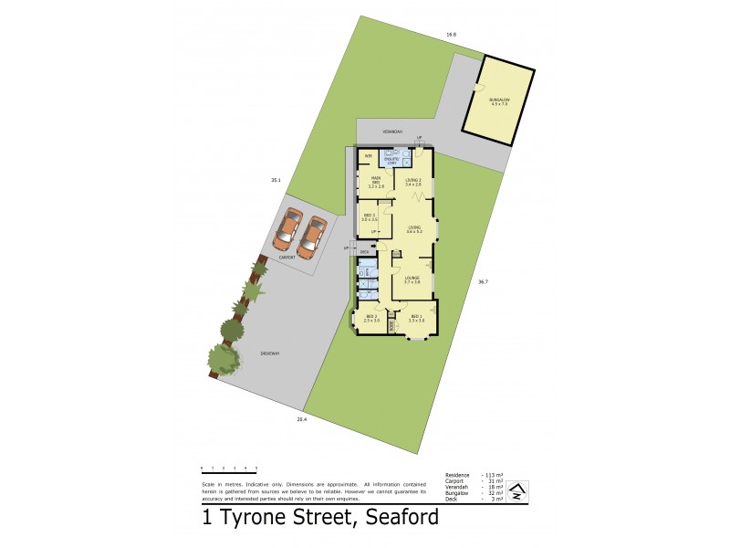 1 Tyrone Street, Seaford VIC 3198 Floorplan