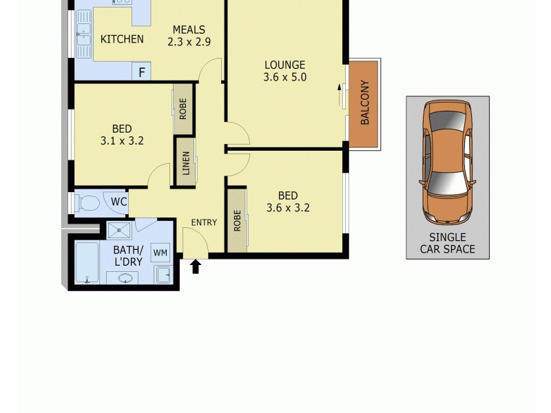 11/269 Nepean Highway, Seaford VIC 3198 Floorplan