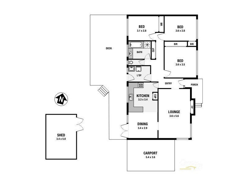 4 Krishna Court, Noble Park VIC 3174 Floorplan