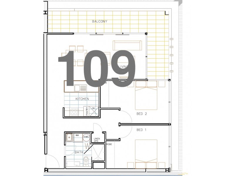 109/31B Buckingham Ave, Springvale VIC 3171 Floorplan