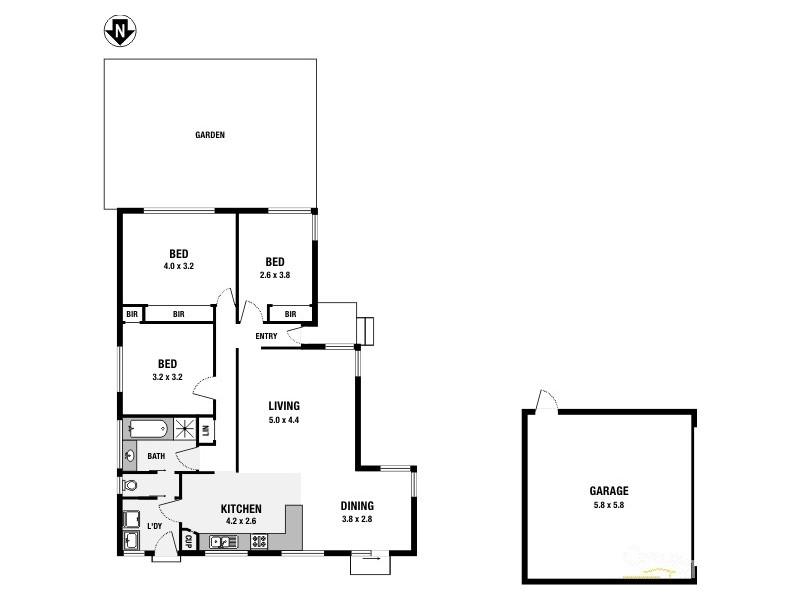 1/25 Huntsman Drive, Noble Park VIC 3174 Floorplan